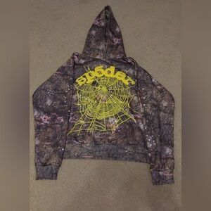 Spyder Camouflage Hoodie with Yellow Graphic